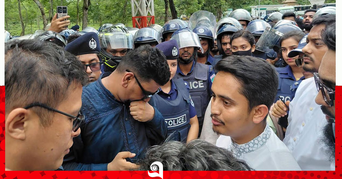 পুলিশি বাধা পেরিয়ে হবিগঞ্জের পথে এনসিপি নেতাদের গাড়িবহর