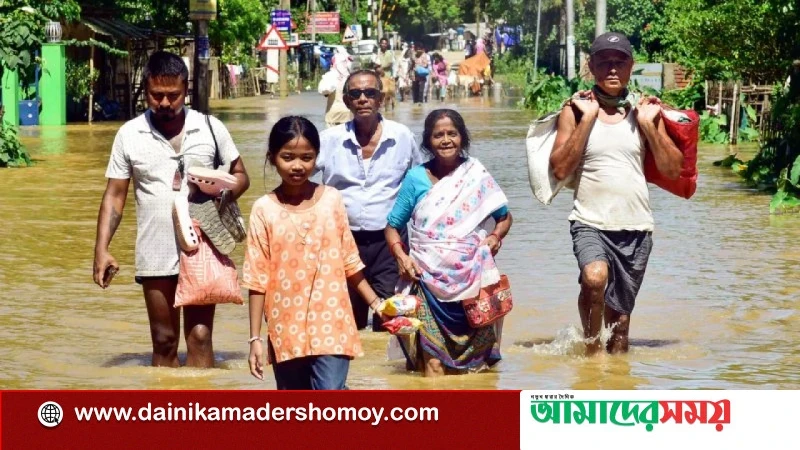আসামে ভয়াবহ বন্যা: মৃতের সংখ্যা বেড়ে ৯৫
