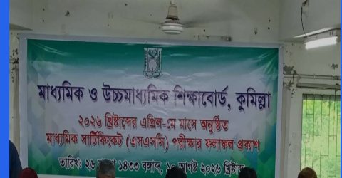 কুমিল্লা বোর্ডে পাসের হার ৬৫.৪২ শতাংশ, জিপিএ-৫ প্রাপ্তি কমেছে