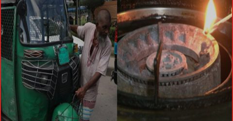 গ্যাস সংকটে স্থবির জনজীবন, ফিলিং স্টেশনে দীর্ঘ লাইন