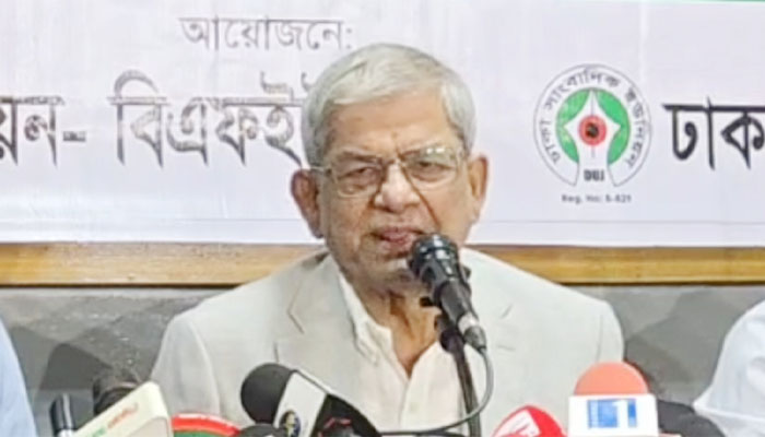 বিরোধী দলের নেতারা শেখ হাসিনার মতো কথা বলছেন: মির্জা ফখরুল