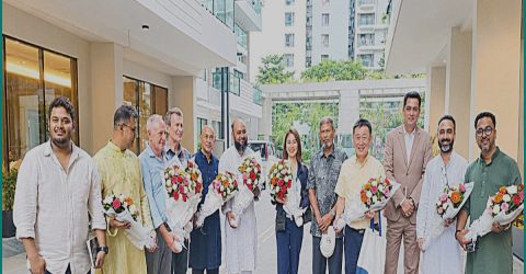 রূপায়ণ সিটি উত্তরা ঘুরে দেখল আন্তর্জাতিক আবাসন প্রতিনিধিদল