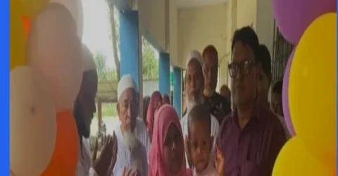 সাপাহারে তেঘরিয়া দ্বি-মুখী উচ্চ বিদ্যালয়ে বিজ্ঞান ও প্রযুক্তি মেলা