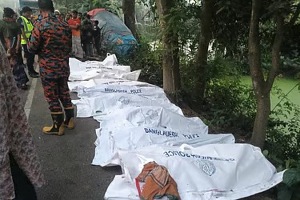 নাটোর-পাবনা মহাসড়কে বাস-ট্রাক সংঘর্ষে নিহত বেড়ে ১৪