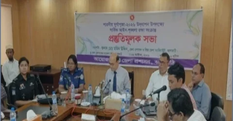 ঝালকাঠিতে ১৬০ মণ্ডপে দুর্গাপূজা: জেলা প্রশাসনের প্রস্তুতি সভা