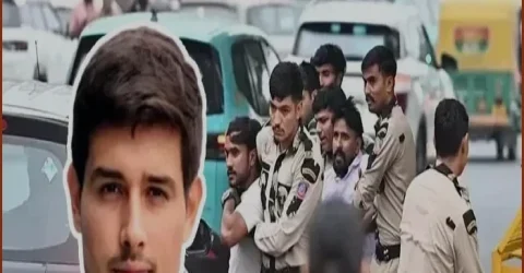 দিল্লিতে কঠোর নিরাপত্তা, ইন্টারনেট-ট্রেন পরিষেবা বন্ধ, আটক ধ্রুব রাঠি