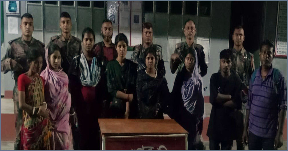 মহেশপুর সীমান্তে ৩ ভারতীয়সহ ৯ অনুপ্রবেশকারী আটক