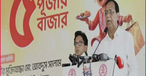 রমনা কালী মন্দিরে ৫ টাকায় পূজার বাজার কর্মসূচির উদ্বোধন